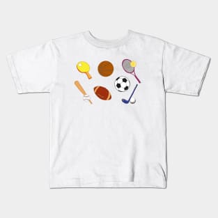 set of sport balls Kids T-Shirt